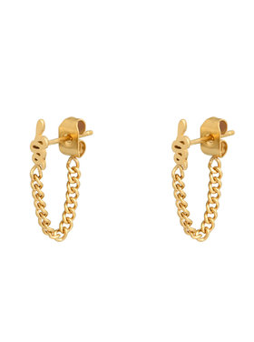 Gold Snake Chain Earrings