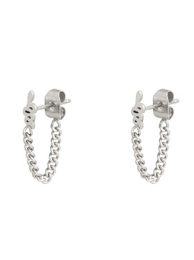 Silver Snake Chain Earrings