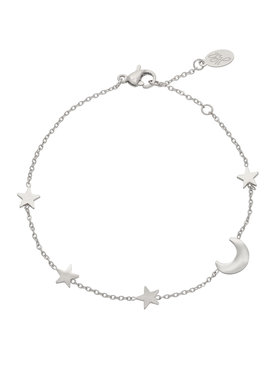 Silver Moon & Stars Bracelet