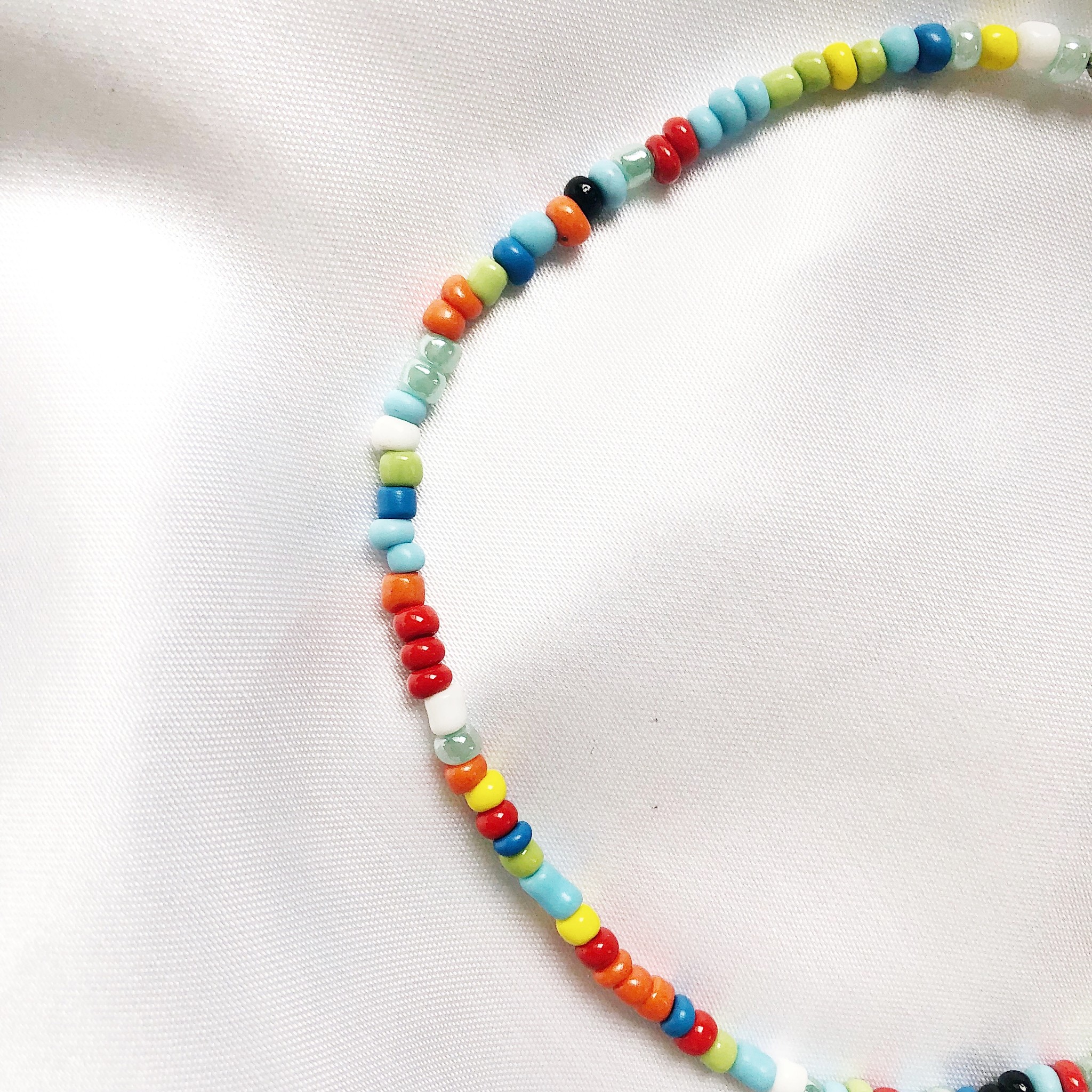 Buy Beach Necklace, Colorful Seed Bead Necklace, Surf Necklace, Rainbow  Beaded Necklace, Surfer Necklace, Surfer Choker, Colorful Beach Choker  Online in India - Etsy