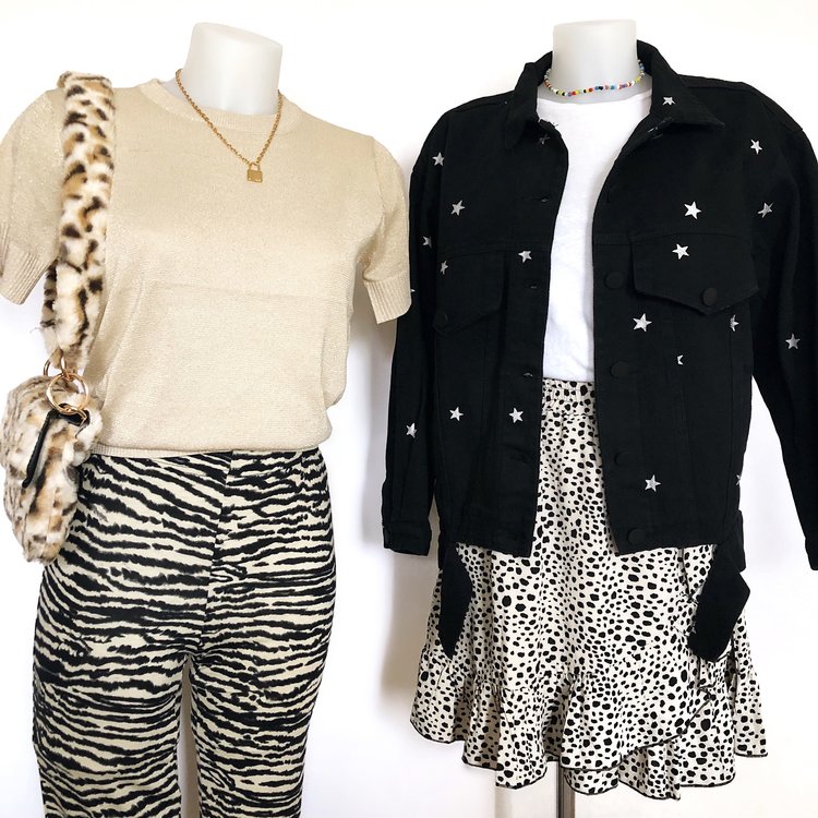 Nouk Zebra Flared Leggings