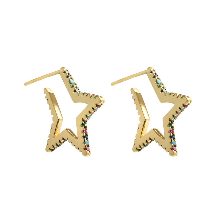 Rainbow Rock Star Earrings