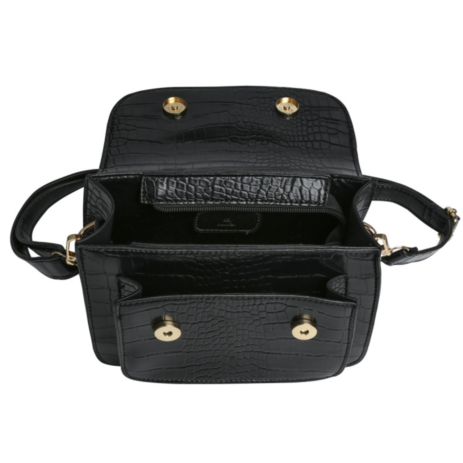 Sage Croco Bag Black