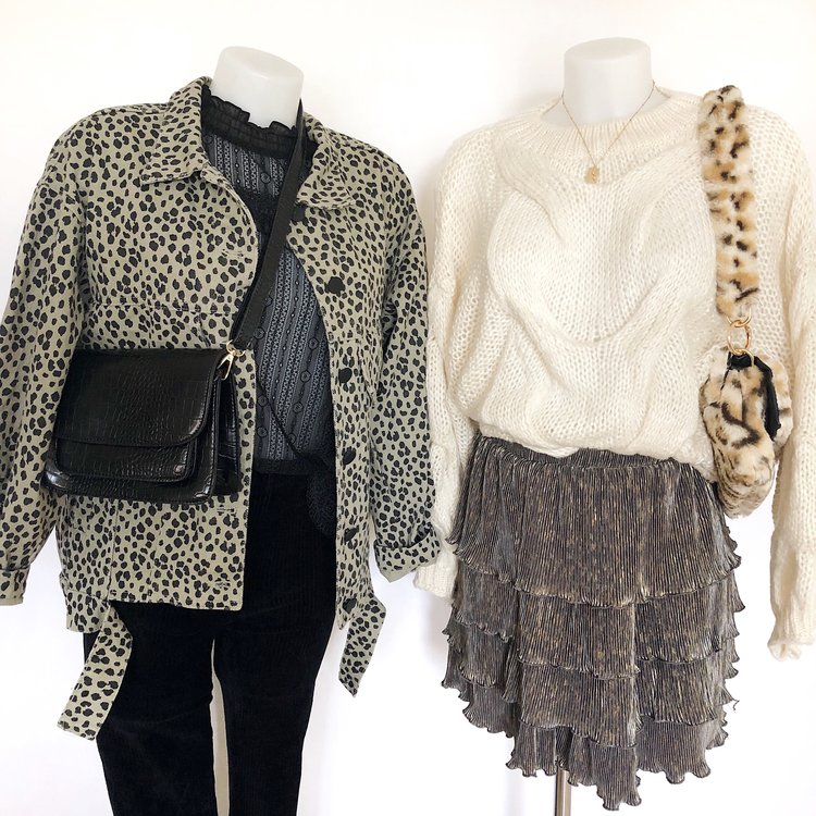 Sage Croco Bag / Black