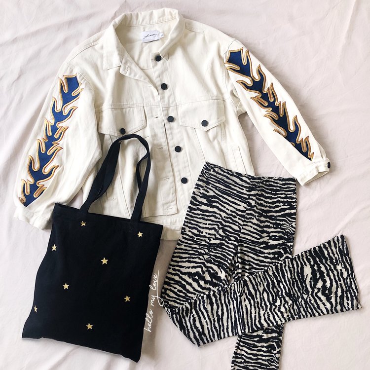Nouk Zebra Flared Leggings