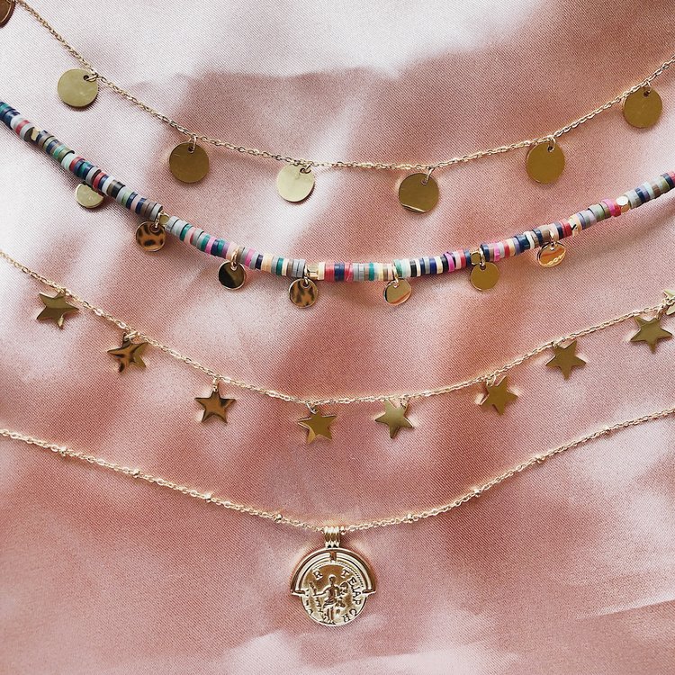 Gold Estee Coin Necklace