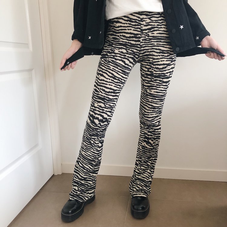 Nouk Zebra Flared Leggings