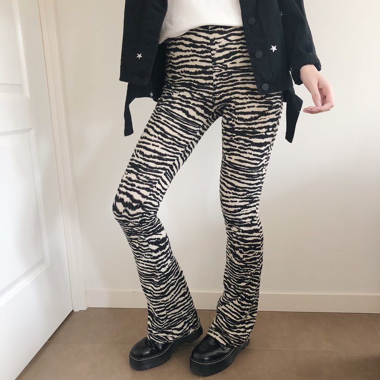 Nouk Zebra Flared Leggings