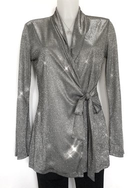 Isabeli Glitter Blazer / Silver