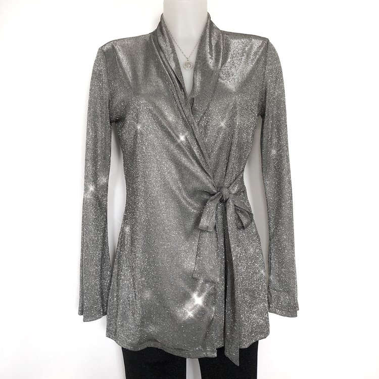 Isabeli Glitter Blazer / Silver
