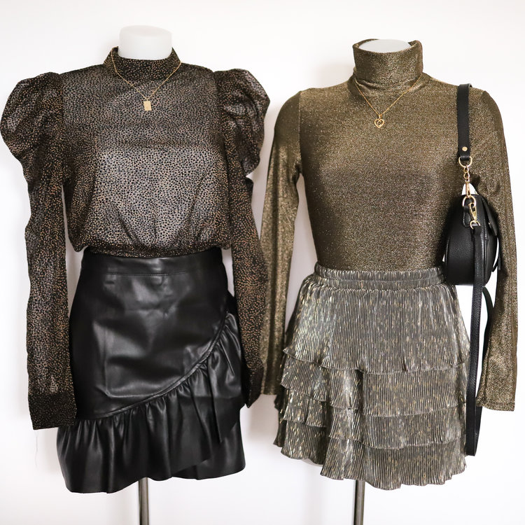 Lucie Dots Blouse / Brown