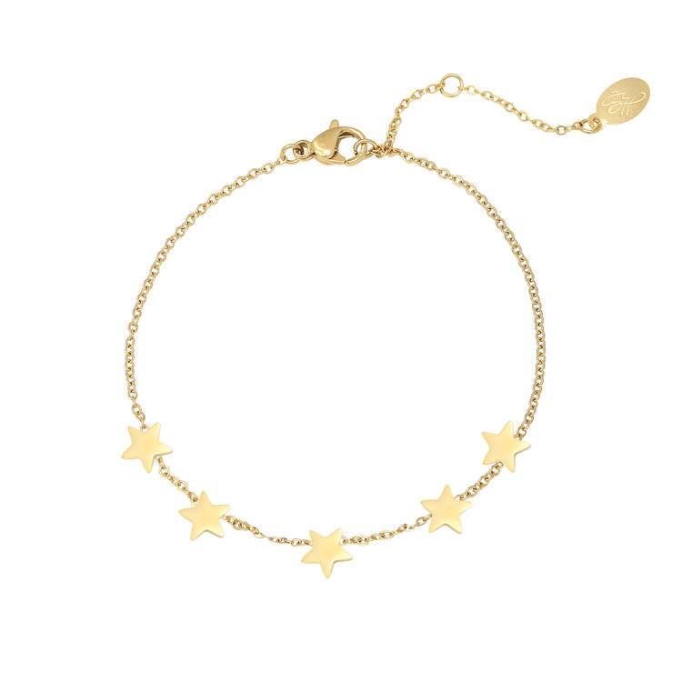 Gold Shining Stars Bracelet