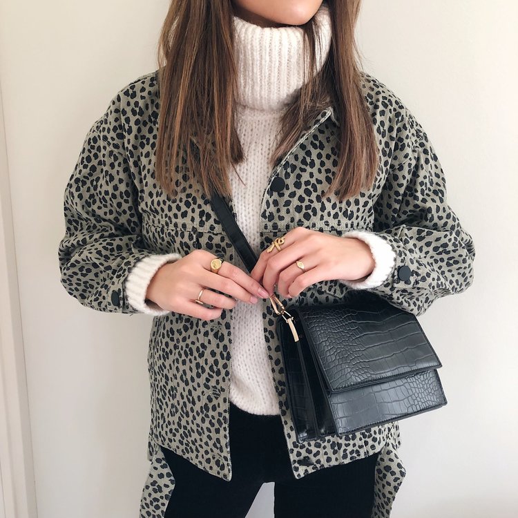 Imani Croco Bag / Black