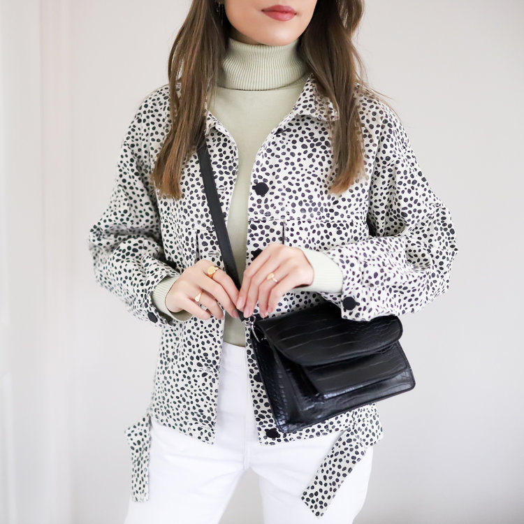 Sage Croco Bag / Black