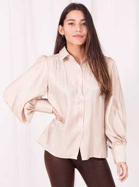Colette Shiny Blouse  / Champagne Pink