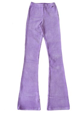 Corduroy Flared Trousers / Bright Lilac
