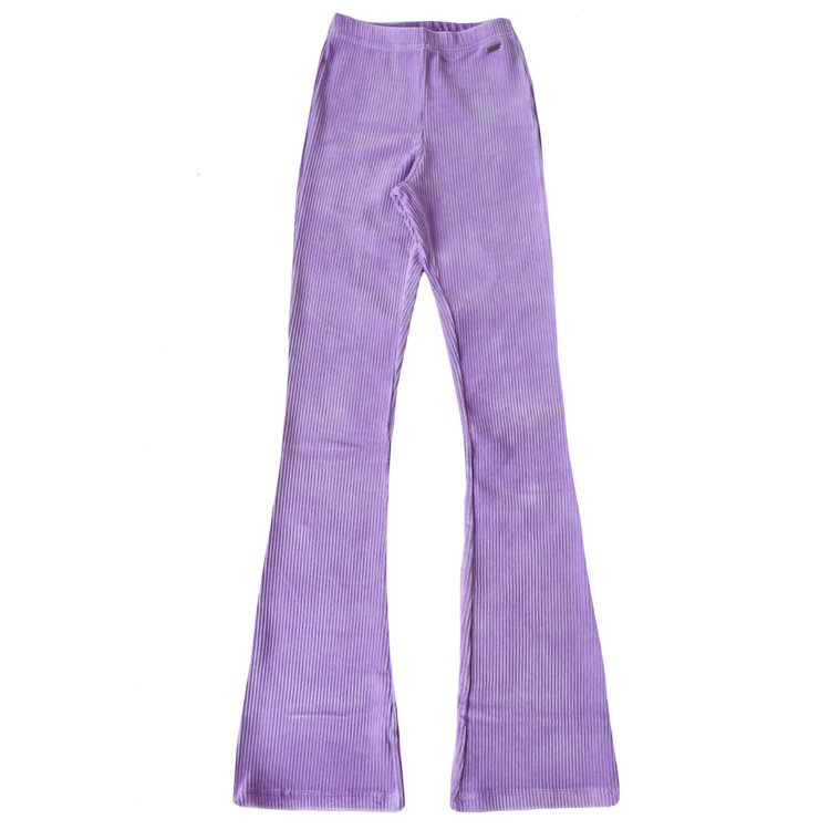 Corduroy Flared Trousers / Bright Lilac