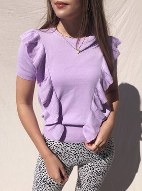 Posie Ruffle Top / Lilac