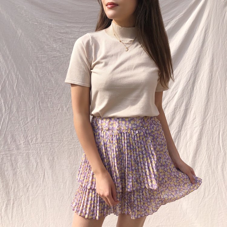 Lily Flower Skirt / Lilac
