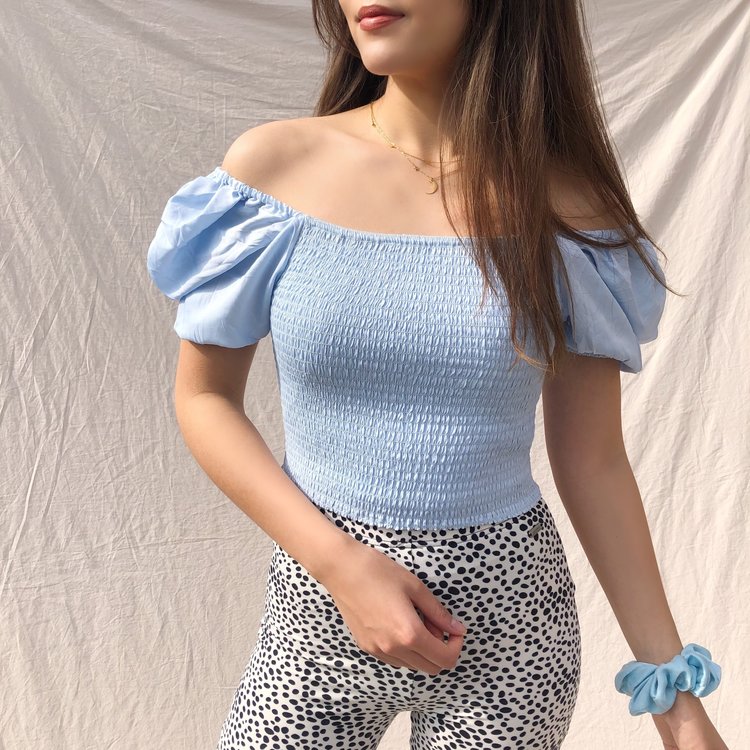 Odette Smock Top / Blue