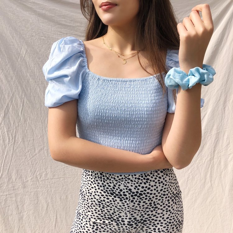 Odette Smock Top / Blue