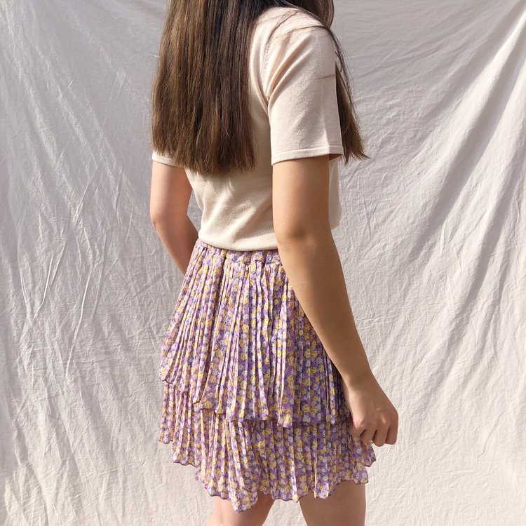 Lily Flower Skirt / Lilac