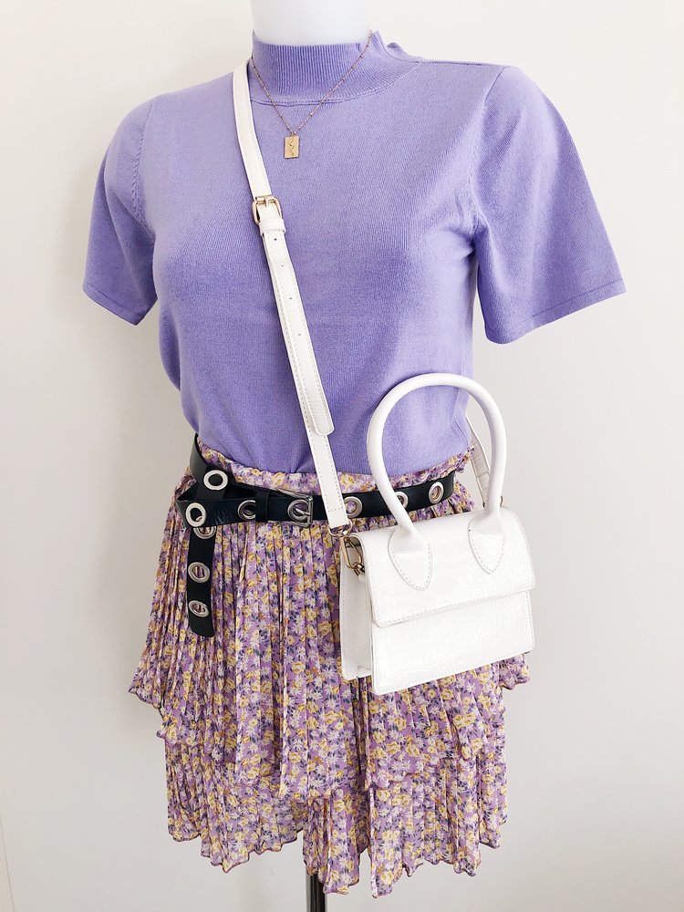 Paloma Eyelet Belt / Silver