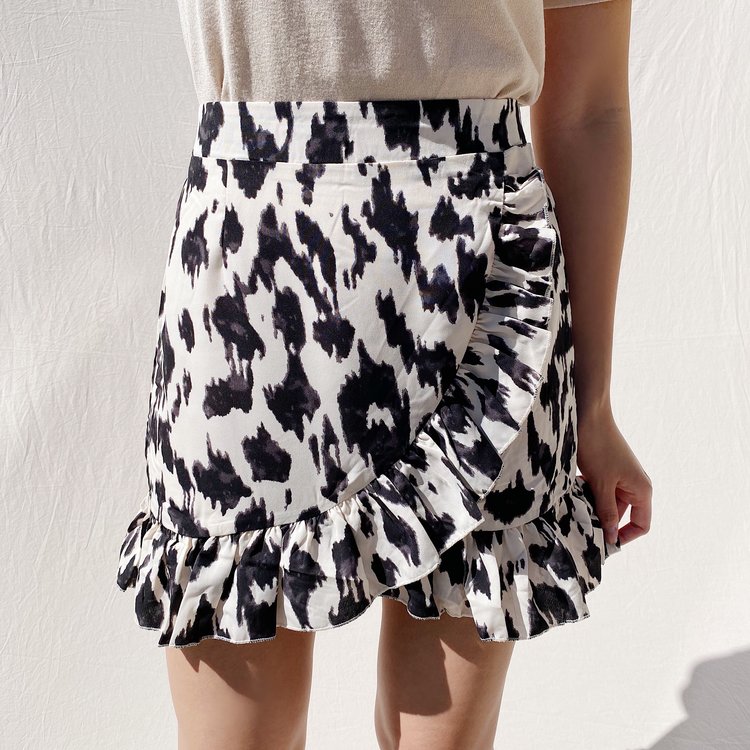 Naya Leopard Skirt / Beige