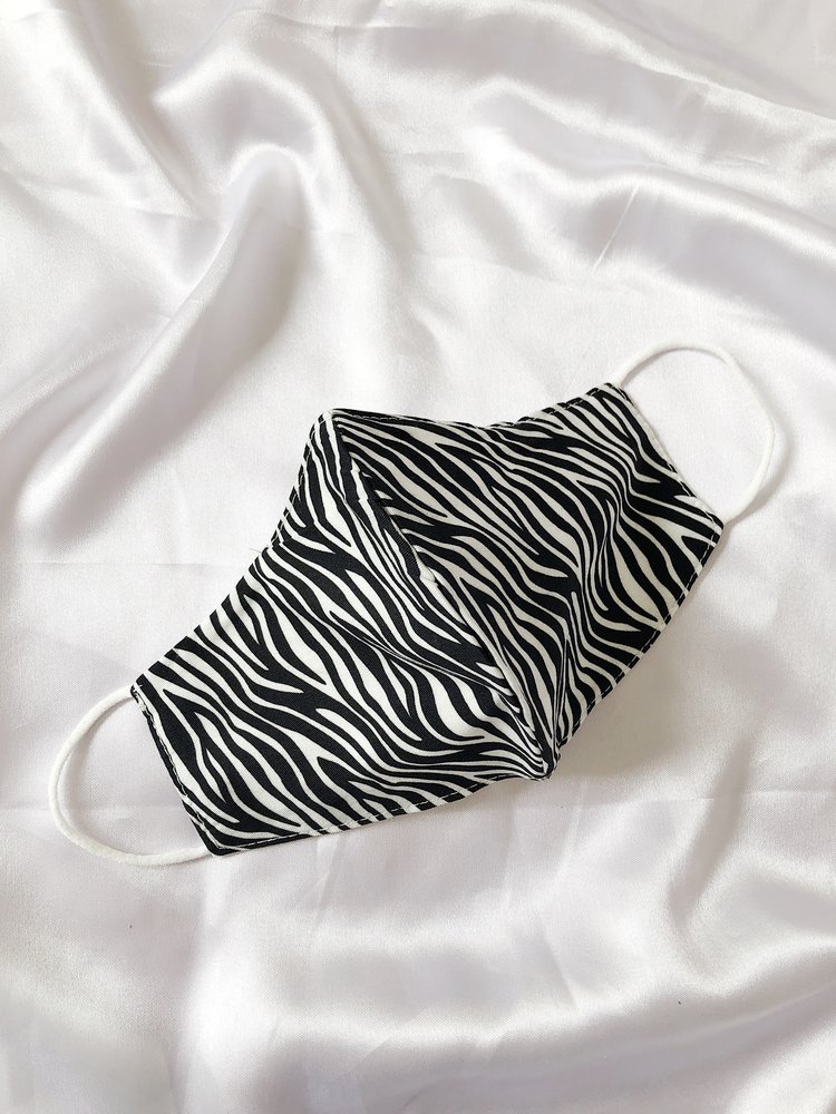 Cotton Face Mask / Zebra
