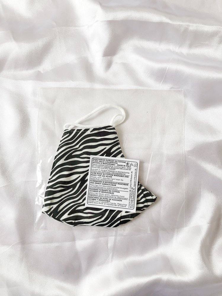 Cotton Face Mask / Zebra
