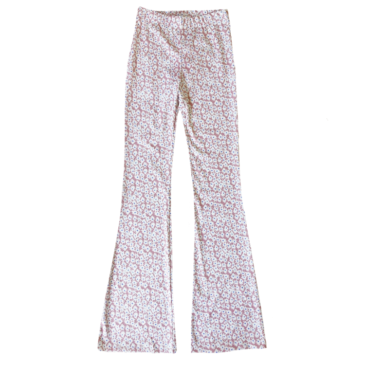 Maika Flower Flared Leggings / Pink