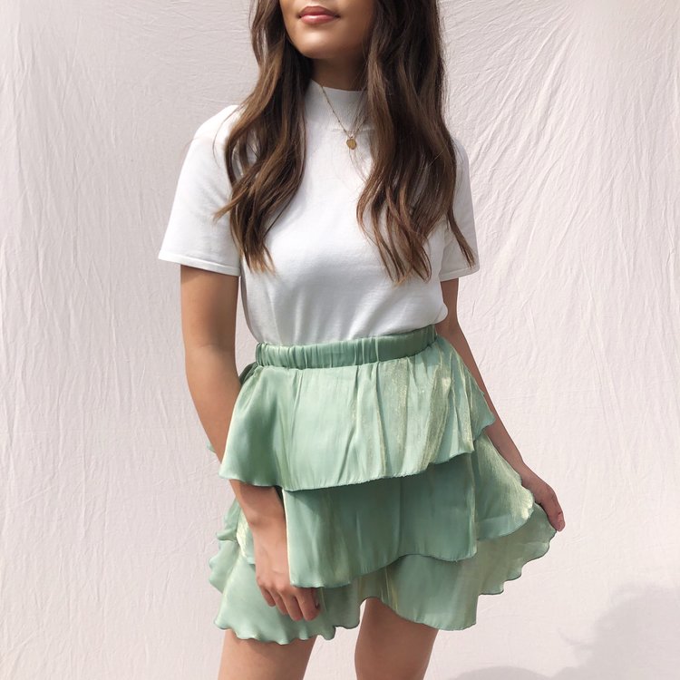 Elsa Silky Skirt / Green