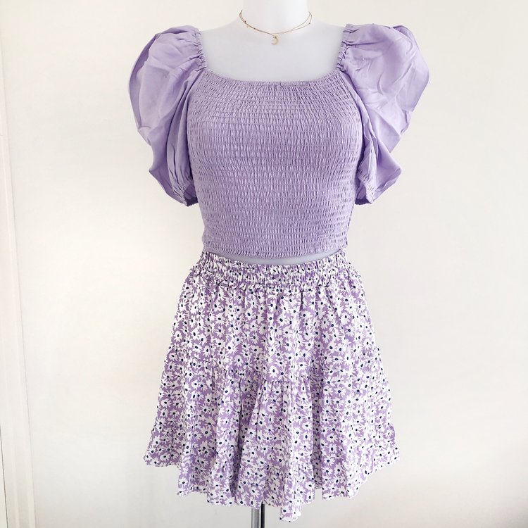 Odette Smock Top / Lilac