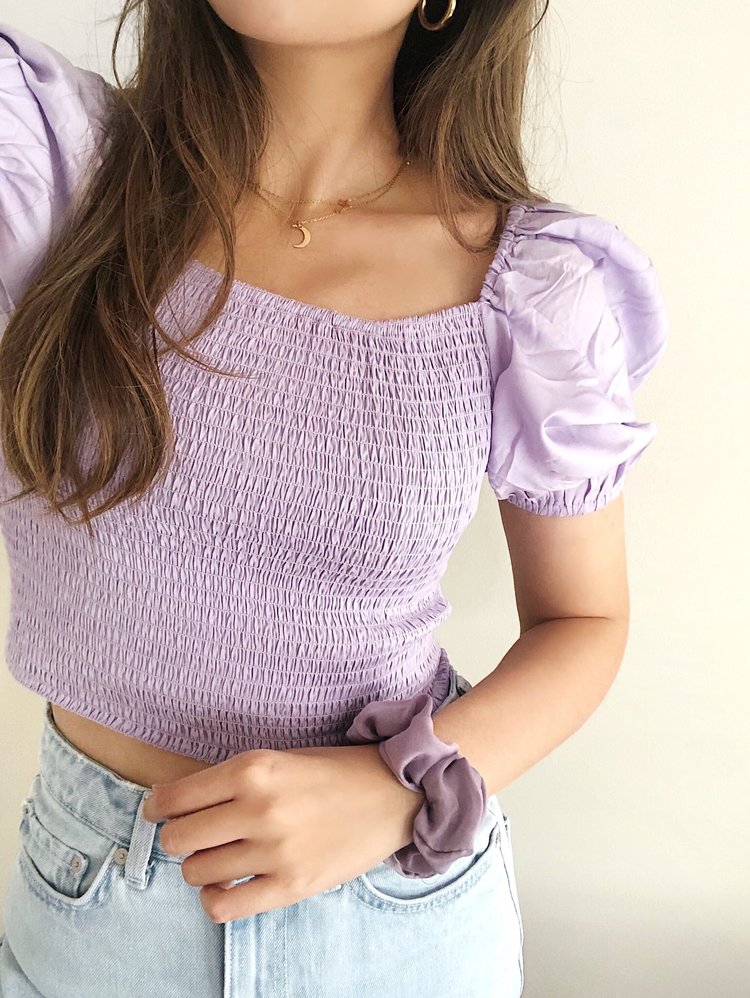 Odette Smock Top / Lilac