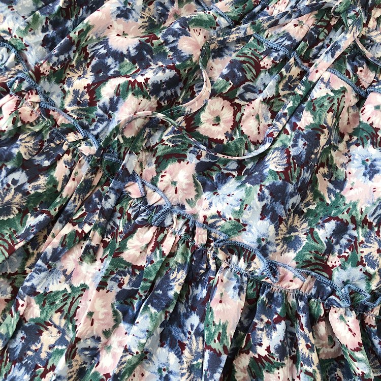 Ziya Flower Skirt / Blue