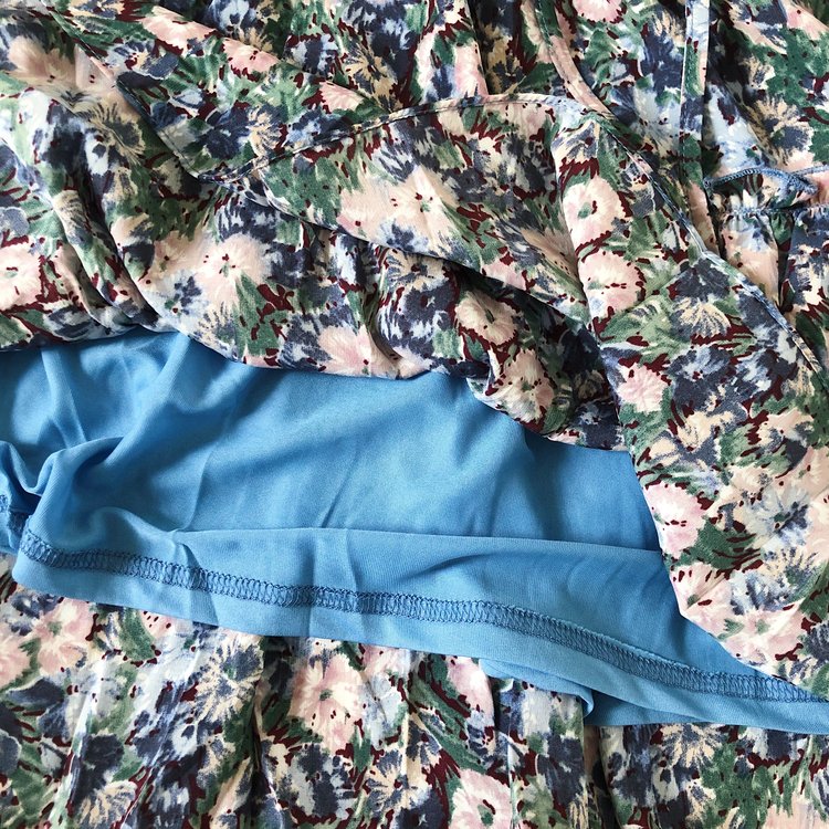 Ziya Flower Skirt / Blue