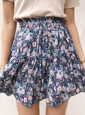 Ziya Flower Skirt / Blue