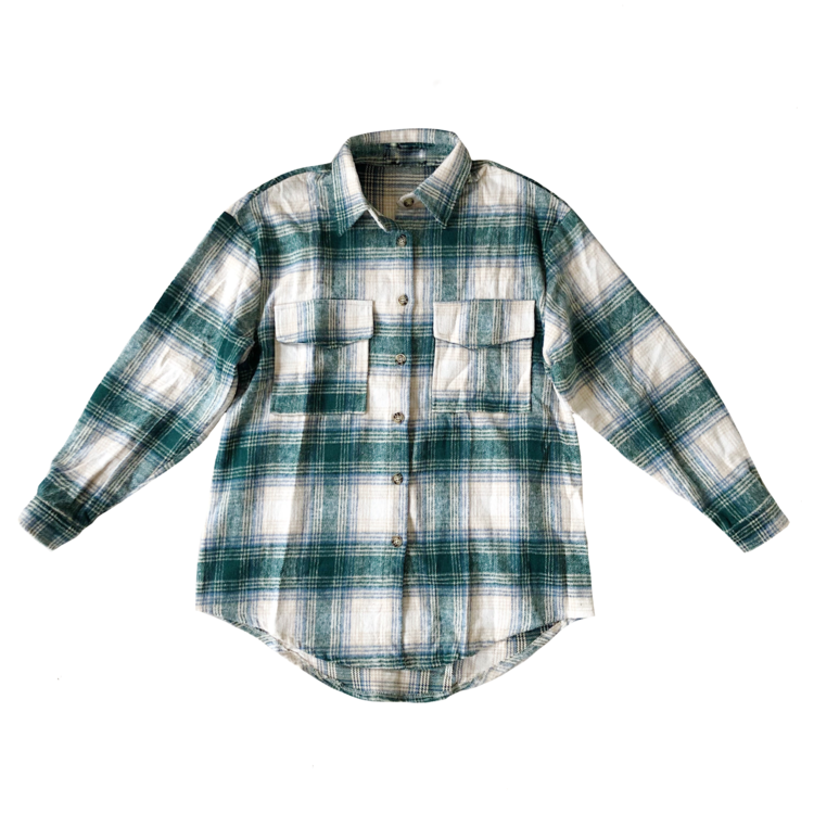 Isadora Checkered Blouse / Green