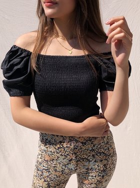 Odette Smock Top / Black