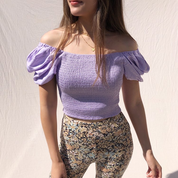 Odette Smock Top / Lilac
