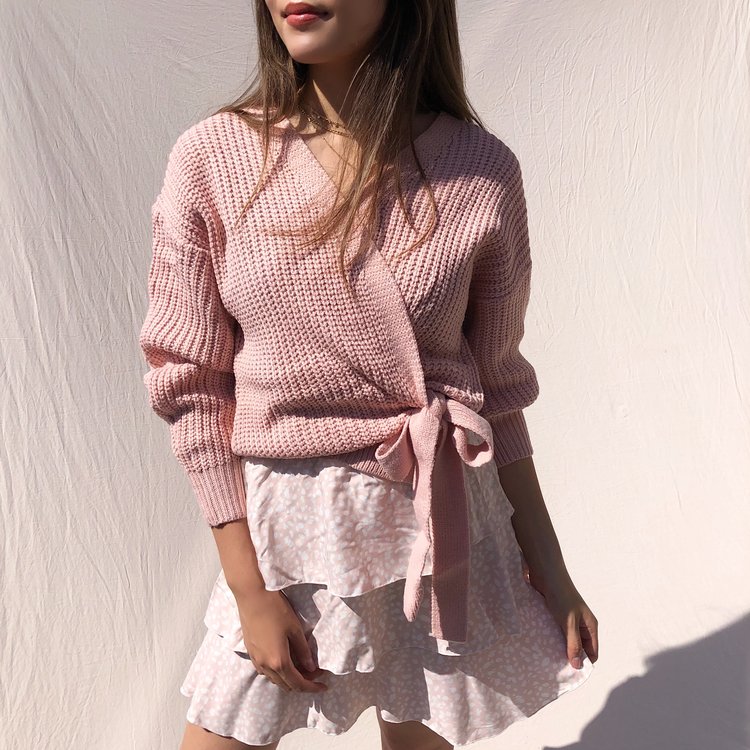 Suela Cheetah Skirt / Light Pink