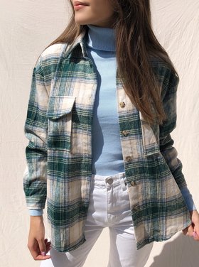 Isadora Checkered Blouse / Green