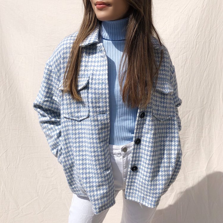 Elin Ribbed Top / Blue