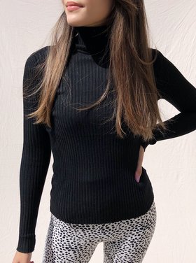 Elin Ribbed Top / Black