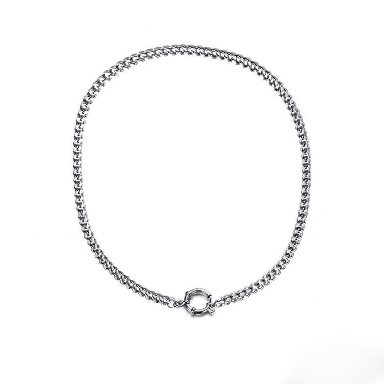 Silver Ring Chain Necklace