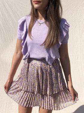 Lily Flower Skirt / Lilac