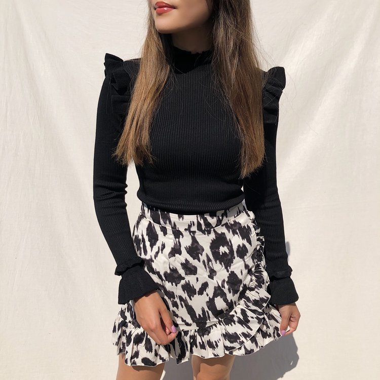Naya Leopard Skirt / Beige