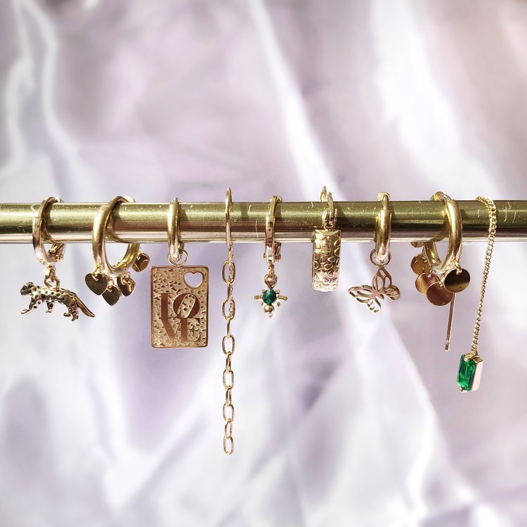 Gold Love Tag 2.0 Earrings