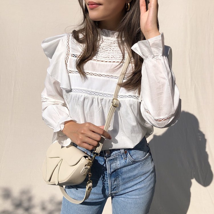 Lulu Moon Bag / Ecru