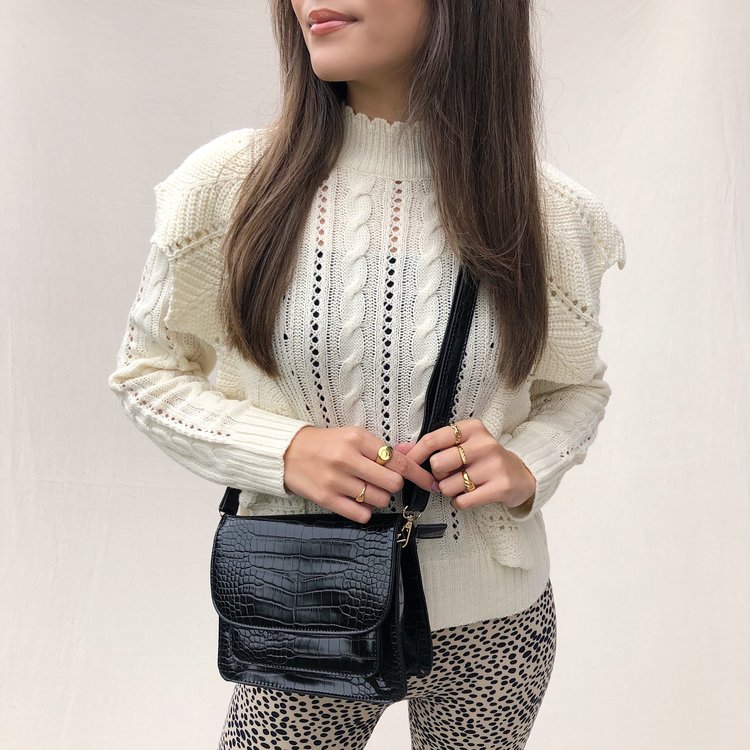 Sage Croco Bag / Black